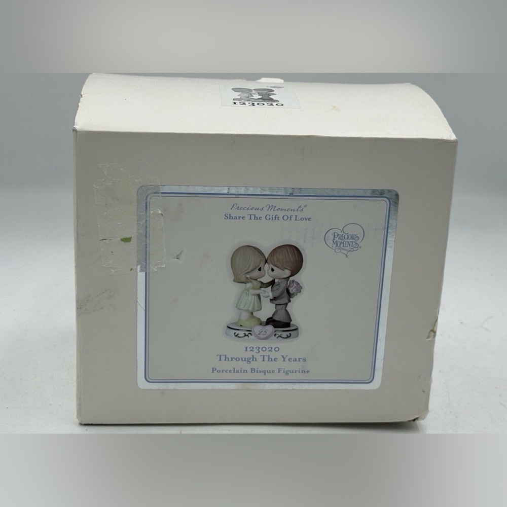 Precious Moments 25th Wedding Anniversary Figurine Through The Years 2012 EUC.